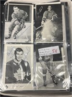 (25+) Vintage Hockey Player Autographed Pics,