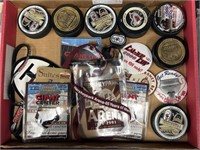 Collection Hershey Bears Pucks, Pins, Tickets,