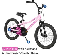 New LOVETEN 18 Inch Kid's Bicycle with Kickstand.