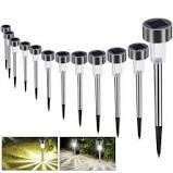 12 PCS LED SOLAR PATHWAY LIGHT