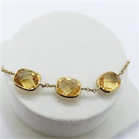 $1200 10K  Citrine(6.4ct) Bracelet