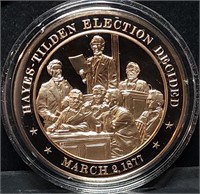 Franklin Mint 45mm Bronze US History Medal 1877