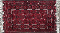 RICH HAND KNOTTED PERSIAN WOOL ACCENT RUG