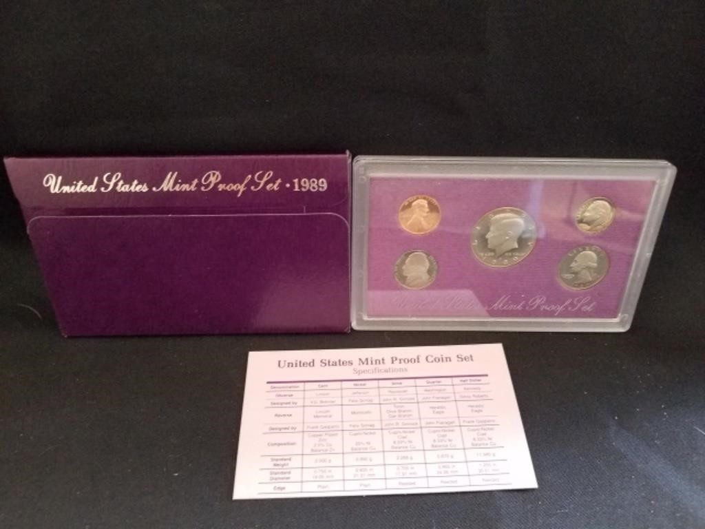 United States Mint Proof Set, 1989