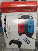 Charging station charger for 4 joy con and pro