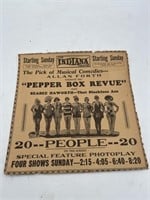 Vintage advertising  pepper box review, bathing,