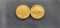 38 1935, 36, 37 Buffalo nickels