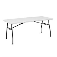 Mainstays White 6Ft Fold-in-Half Table