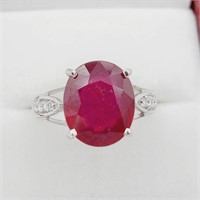 Natural Ruby Cocktail Ring-New