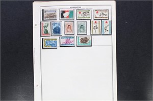 British Commonwealths Stamps Mint NH on pages in m