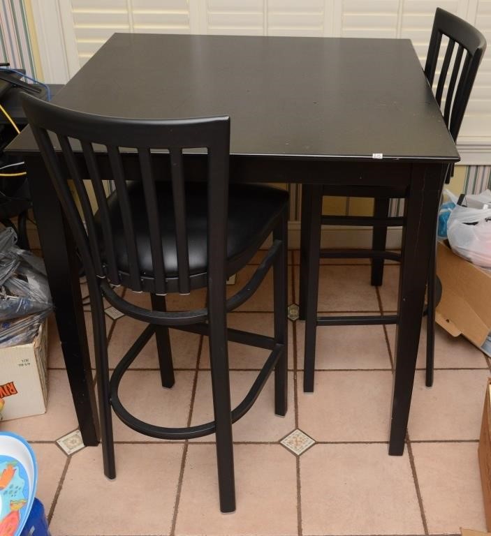BREAKFAST TABLE W/TWO CHAIRS 37.5 X 38 X 36