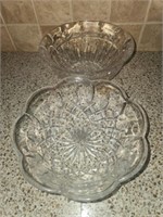 2 crystal bowls