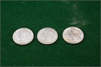 (3) Nice 1921 Morgan Silver Dollars