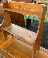 Small Antique Softwood Bucket Bench