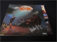 AC-DC BAND SIGNED RECORD ALBUM COVER COA
