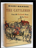 BOOK - THE CATTLEMEN BY MARIE SANDOZ - SGND - 1st