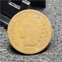 1870 "Shallow N" Indian Head Cent