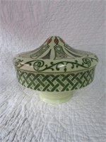 An Art Deco Enamel Decorated Light Fixture