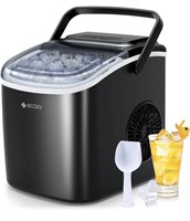 ECOZY PORTABLE ICE MAKER COUNTERTOP BLACK USED