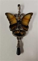 Sajen Sterling butterfly pendant