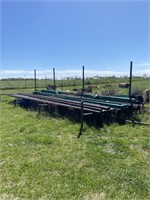 24‘ x 16‘ x 7‘ tall steel pipe rack no contents