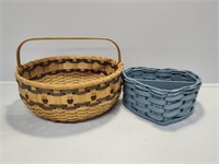 Wicker Basket and Heart Basket