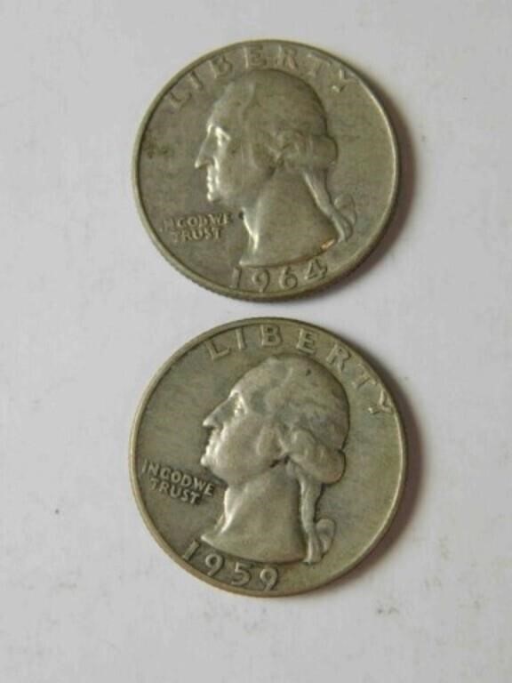 1964 & 1959 quarter