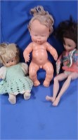 Articulating "Mod" Doll & 2 Baby Dolls