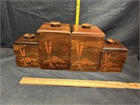 Kitchen Wooden Canisters