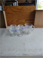 Small pitcher, sherbets