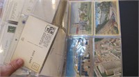 44 vintage Postcards - places