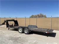 2008 Gooseneck 20' Steel Plate Titling Car Hauler