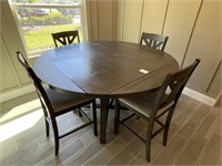 5PC COUNTER-HEIGHT TABLE & STOOLS
