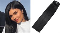 $30 20” Clip in Hair Extensions Black