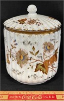 EXCEPTIONAL 1800’S AUSTRIAN PORCELAIN BISCUIT JAR