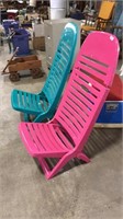 2 FOLDING PLASTIC CHAIRS