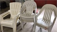 8 ASST PLASTIC OUTDOOR CHAIRS