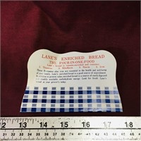 Lane's Bread Advertising Needle Book (Vintage)