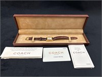 Ladies Coach wrist Watch with original box.