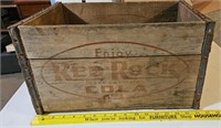 Red Rock Cola Wooden Crate