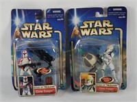 2 Star Wars Aoc Clone Trooper Figures