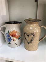 Heart Pottery Flower pattern Pitchures