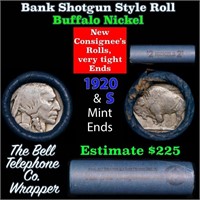 Buffalo Nickel Shotgun Roll in Old Bank Style 'Bel