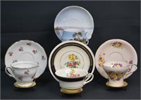 4 Vintage Tea Cups & Saucers