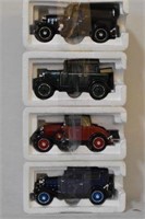 4 Collectible Cars in Boxes