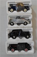 4 Collectible Cars in Boxes