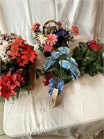Lot Of Artificial Flowers.
