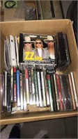 Box lot of music CDs and maybe some computer disk