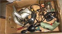 Circular saw, drill, chisel plane and other tools