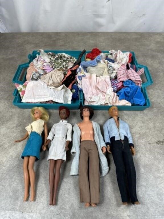 Vintage 1960s Barbie Dolls and Accessories